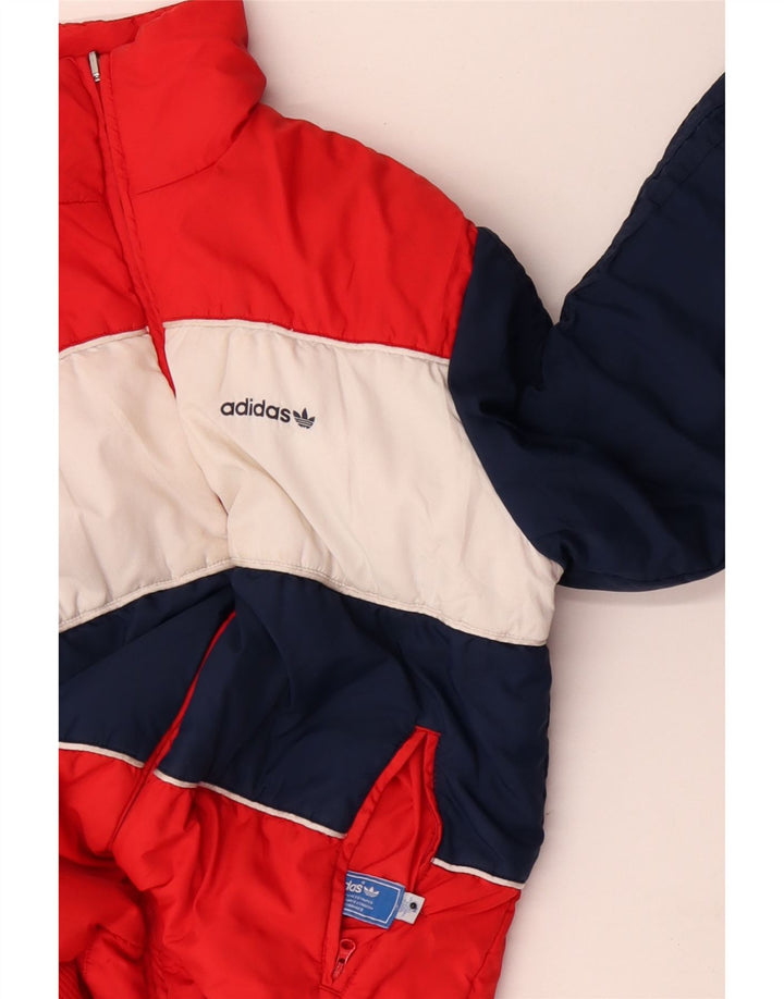 Giacca reversibile da uomo Adidas UK 38 Medium Navy Blue Colourblock poliestere