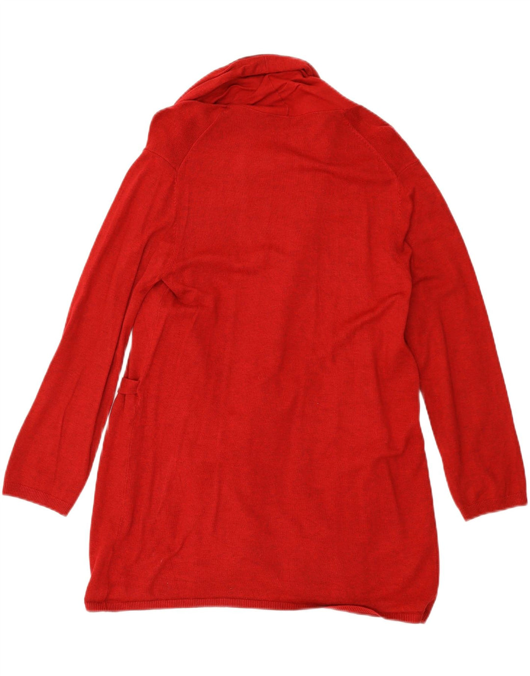ZARA Womens Open Cardigan Sweater UK 14 Medium Red Viscose Vintage Zara and Second-Hand Zara from Messina Hembry 