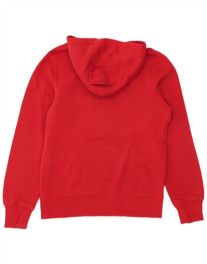 Felpa con cappuccio grafica Nike da uomo piccola in cotone rosso