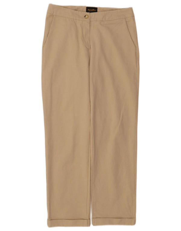 REFRIGIWEAR Pantaloni corti dritti da donna piccoli W28 L25 cotone beige