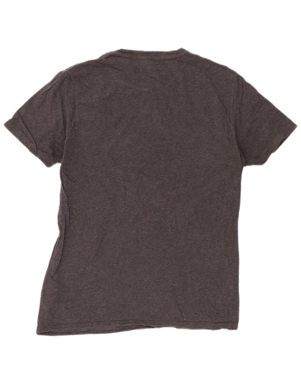 ALL SAINTS Womens T-Shirt Top UK 14 Medium Grey Cotton