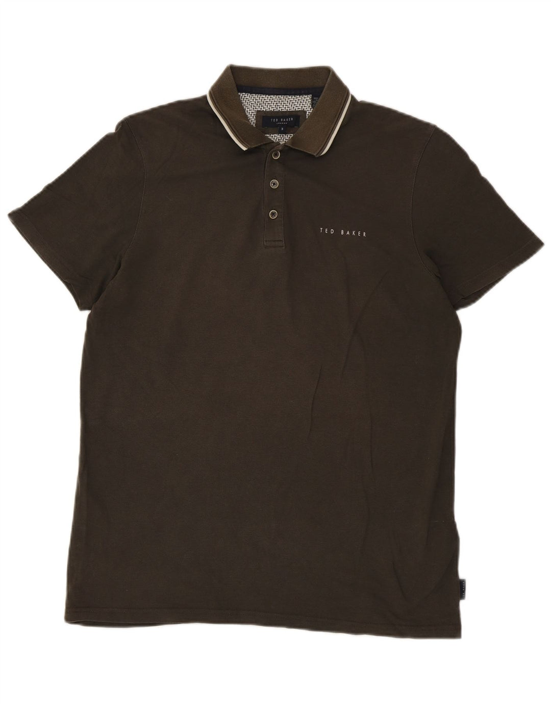 Polo da uomo Ted Baker taglia 3 media kaki modal