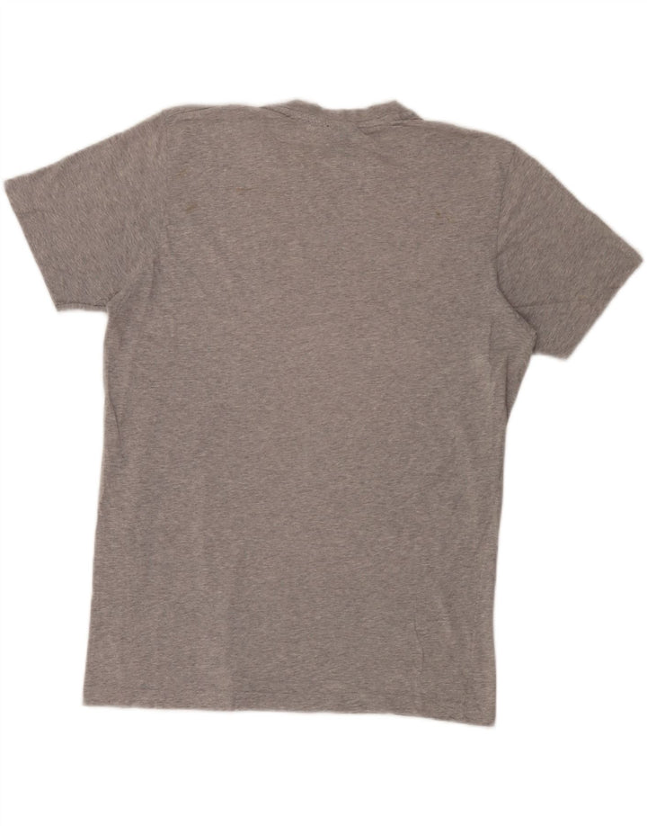 T-shirt grafica da uomo Converse Top XL in cotone chiazzato grigio