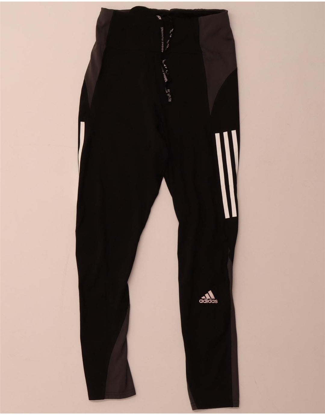 Leggings ADIDAS Aeroready da donna UK 8/10 Small Black Colourblock
