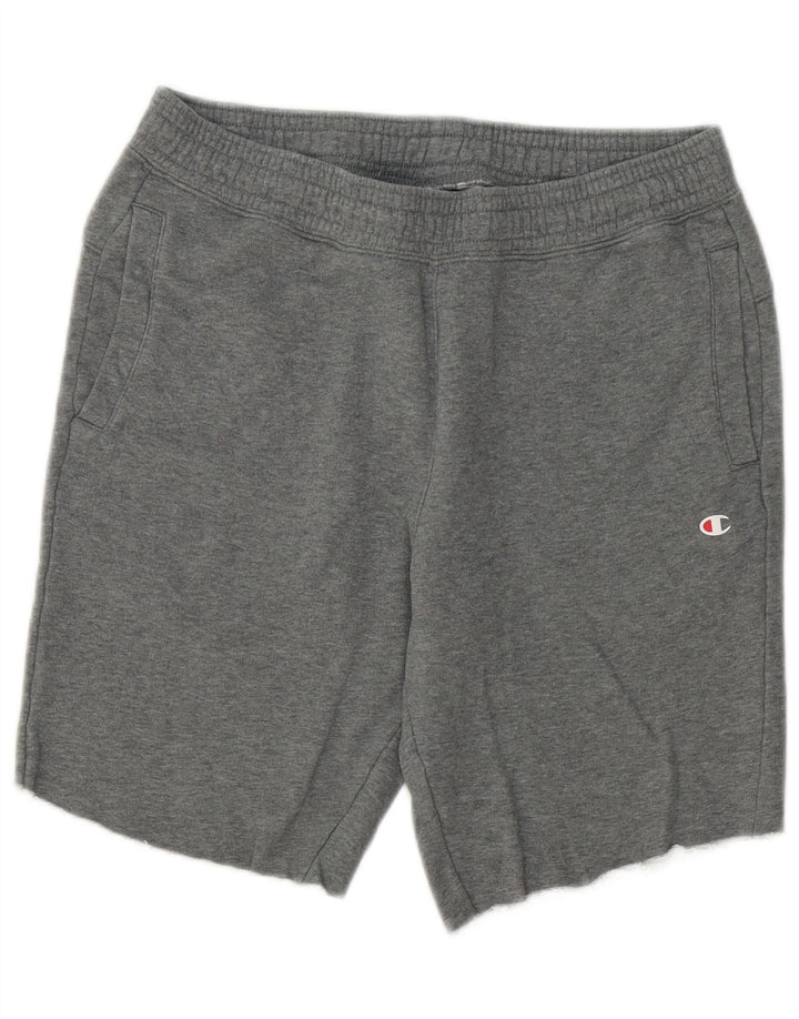 Pantaloncini sportivi da uomo Champion grigio medio chiazzato