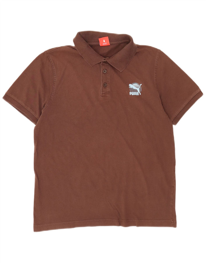 Polo Puma Uomo Large Marrone