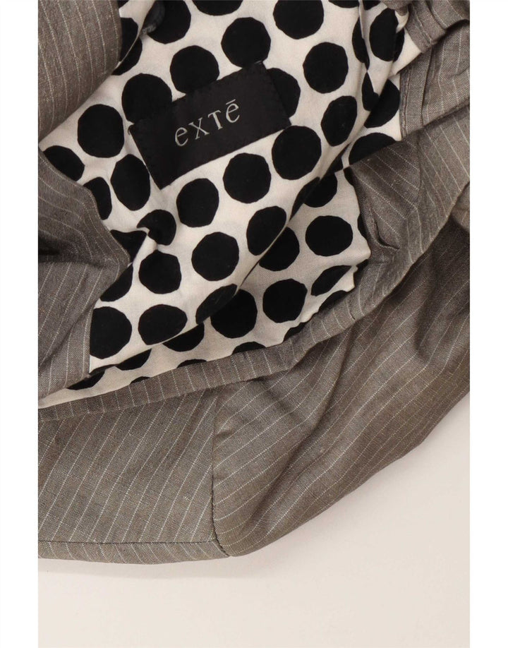 Giacca blazer a 2 bottoni da uomo Exte UK 38 Cotone gessato grigio medio