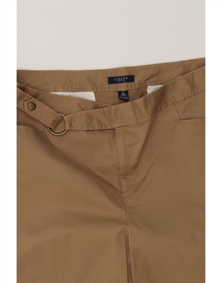 CHAPS Womens Casual Shorts US 16 2XL W38  Brown Cotton Vintage Chaps and Second-Hand Chaps from Messina Hembry 