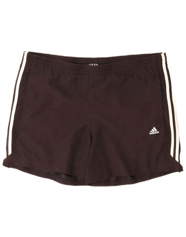 Pantaloncini sportivi Adidas Climalite da uomo grandi in poliestere nero