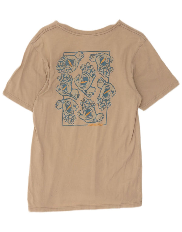 T-shirt grafica da ragazzo Santa Cruz Top 15-16 anni in cotone beige