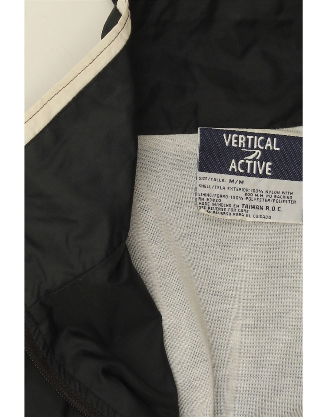 Giacca da tuta da uomo VERTICAL in nylon color block medio nero