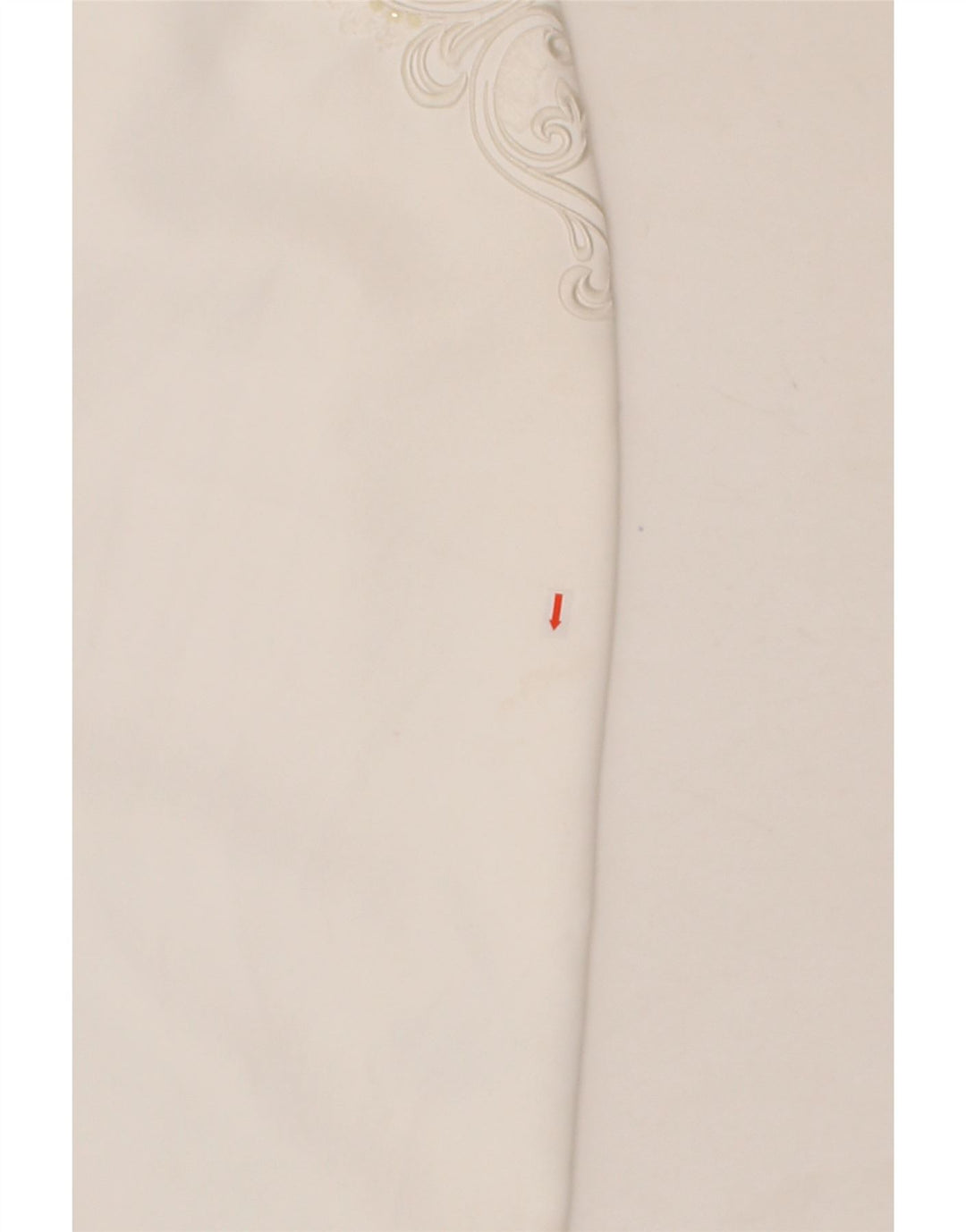 TED BAKER Womens Pencil Skirt Size 3 Medium W30 White Paisley Polyester Vintage Ted Baker and Second-Hand Ted Baker from Messina Hembry 