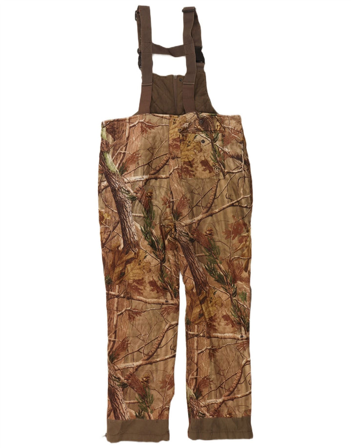 GAME WINNER Salopette da uomo Pantaloni Salopette XL W36 L28 Marrone Camouflage