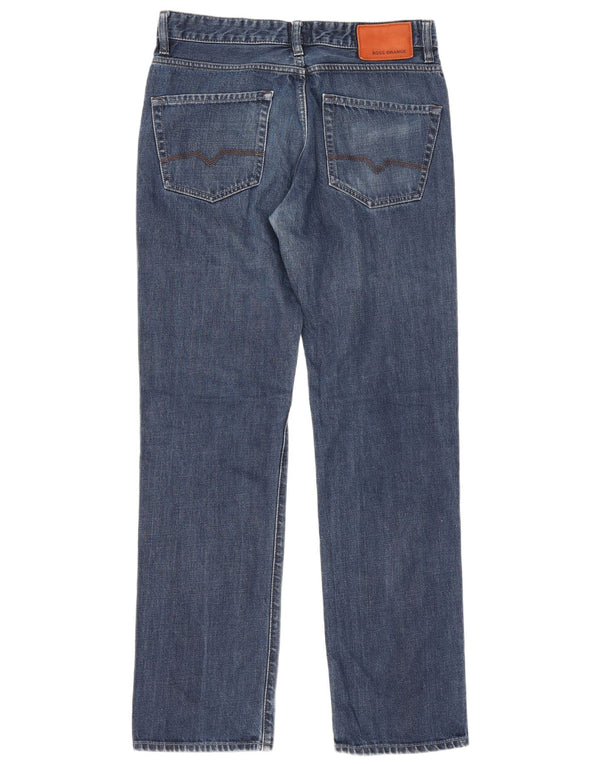 Jeans dritti da uomo Hugo Boss W31 L34 cotone blu