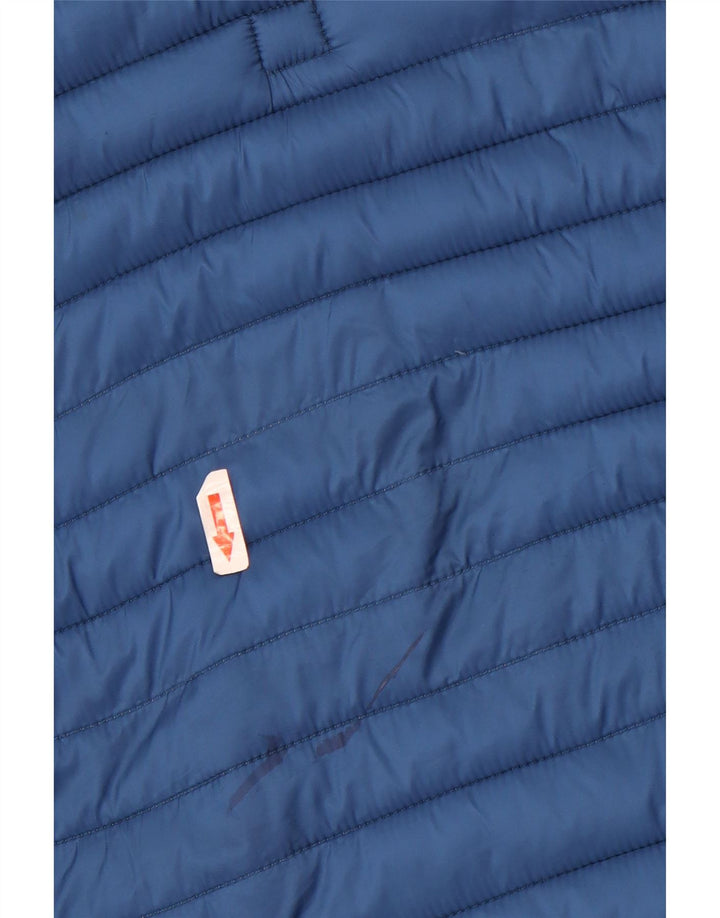 Giacca imbottita con cappuccio da uomo Trussardi UK 40 Large in nylon blu