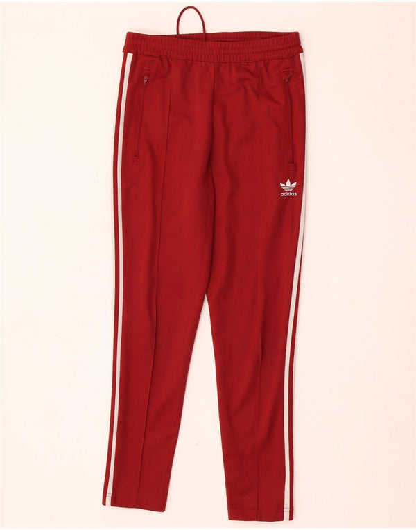 Pantaloni da tuta da uomo Adidas Small in cotone rosso