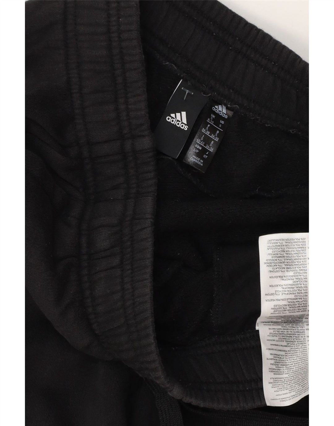 Pantaloni da tuta da donna ADIDAS Joggers UK 8/10 piccoli cotone nero