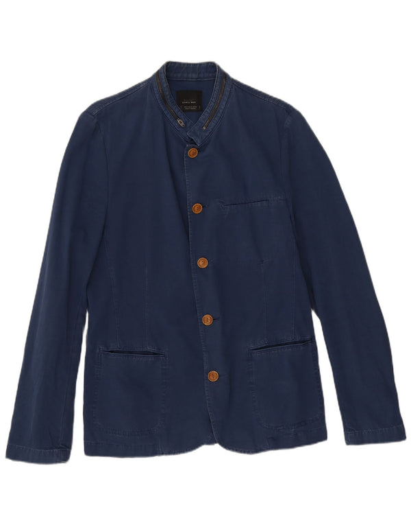Giacca blazer da uomo a 5 bottoni Zara UK 38 blu navy medio