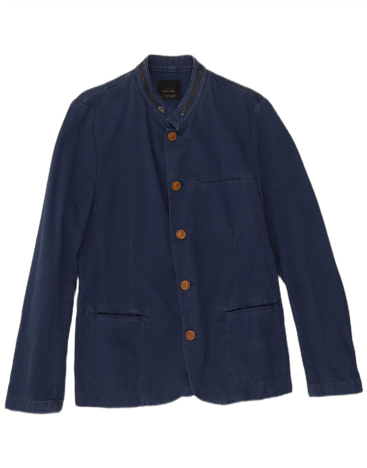 Giacca blazer da uomo a 5 bottoni Zara UK 38 blu navy medio