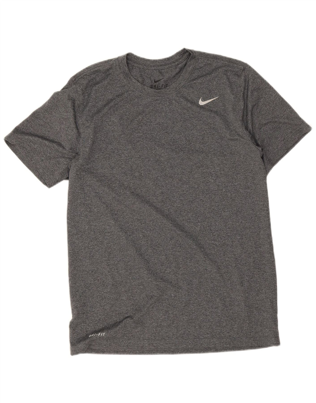 T-shirt Nike Dri Fit da uomo, grande, in poliestere chiazzato grigio