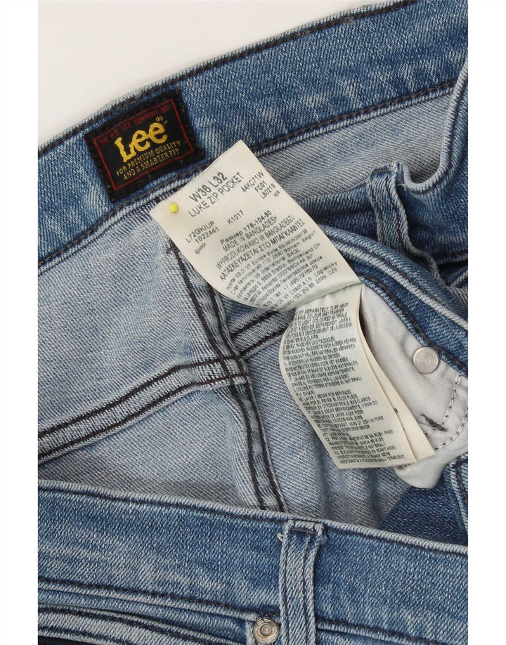 Jeans slim Lee invecchiati Luke da donna W36 L32 cotone blu