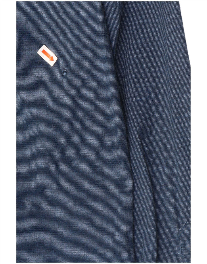 Camicia Hollister da uomo slim fit in cotone blu navy medio