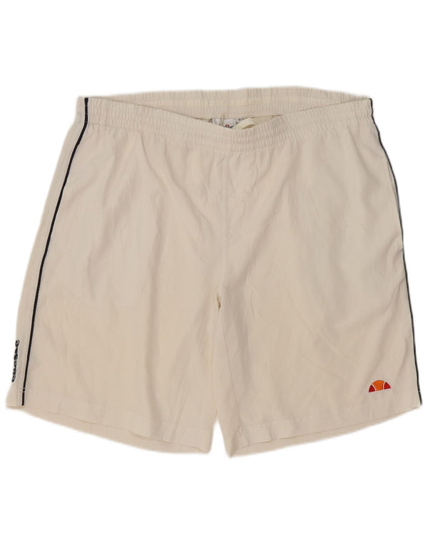 Pantaloncini sportivi da uomo ELLESSE poliestere bianco medio