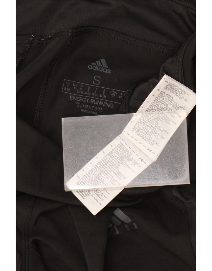 ADIDAS Womens Climacool Capri Tracksuit Trousers UK 8/10 Small Black Vintage Adidas and Second-Hand Adidas from Messina Hembry 