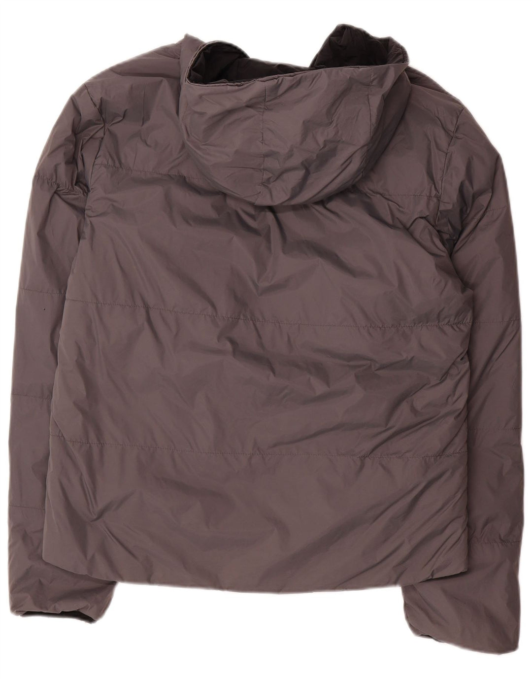 Giacca imbottita reversibile con cappuccio da donna Kappa UK 14 Nylon grigio medio