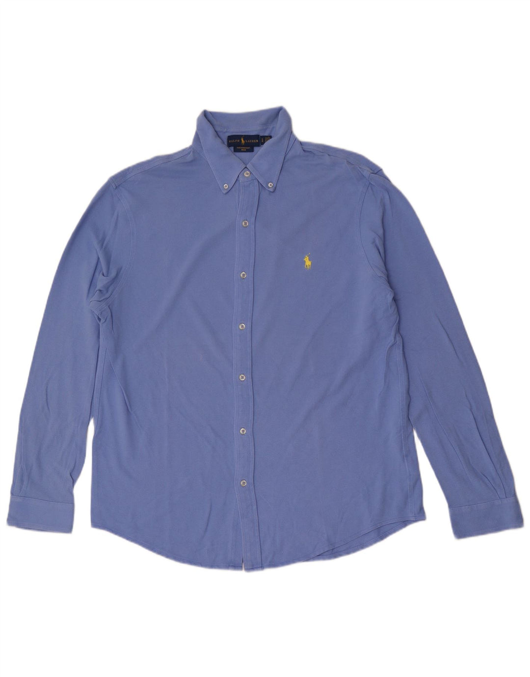 Camicia da uomo Ralph Lauren grande in cotone blu