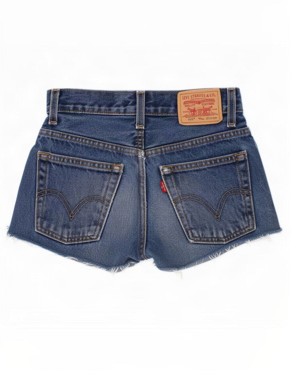 Pantaloncini Levi's Girls 550 Denim 8-9 anni W24 Blu Cotone
