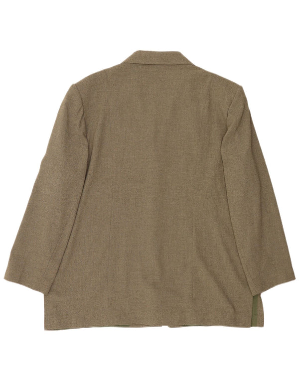Giacca blazer a 3 bottoni da donna Endora UK 20 2XL poliestere kaki
