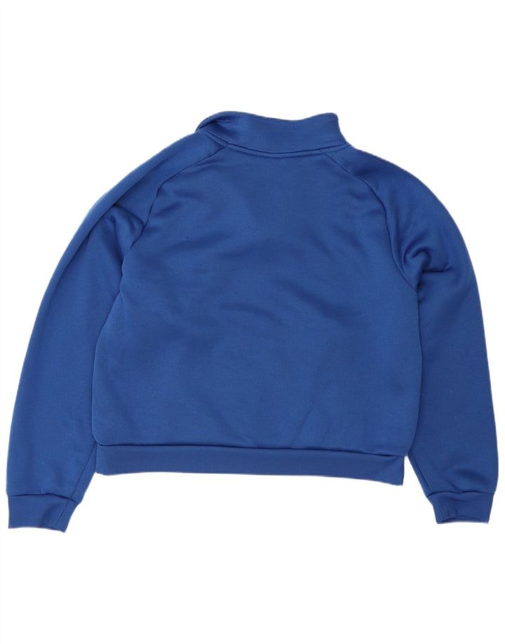Felpa da uomo Under Armour con collo corto e zip, maglione grande in poliestere blu