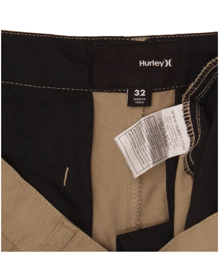 Pantaloncini chino da uomo HURLEY W32 poliestere beige medio