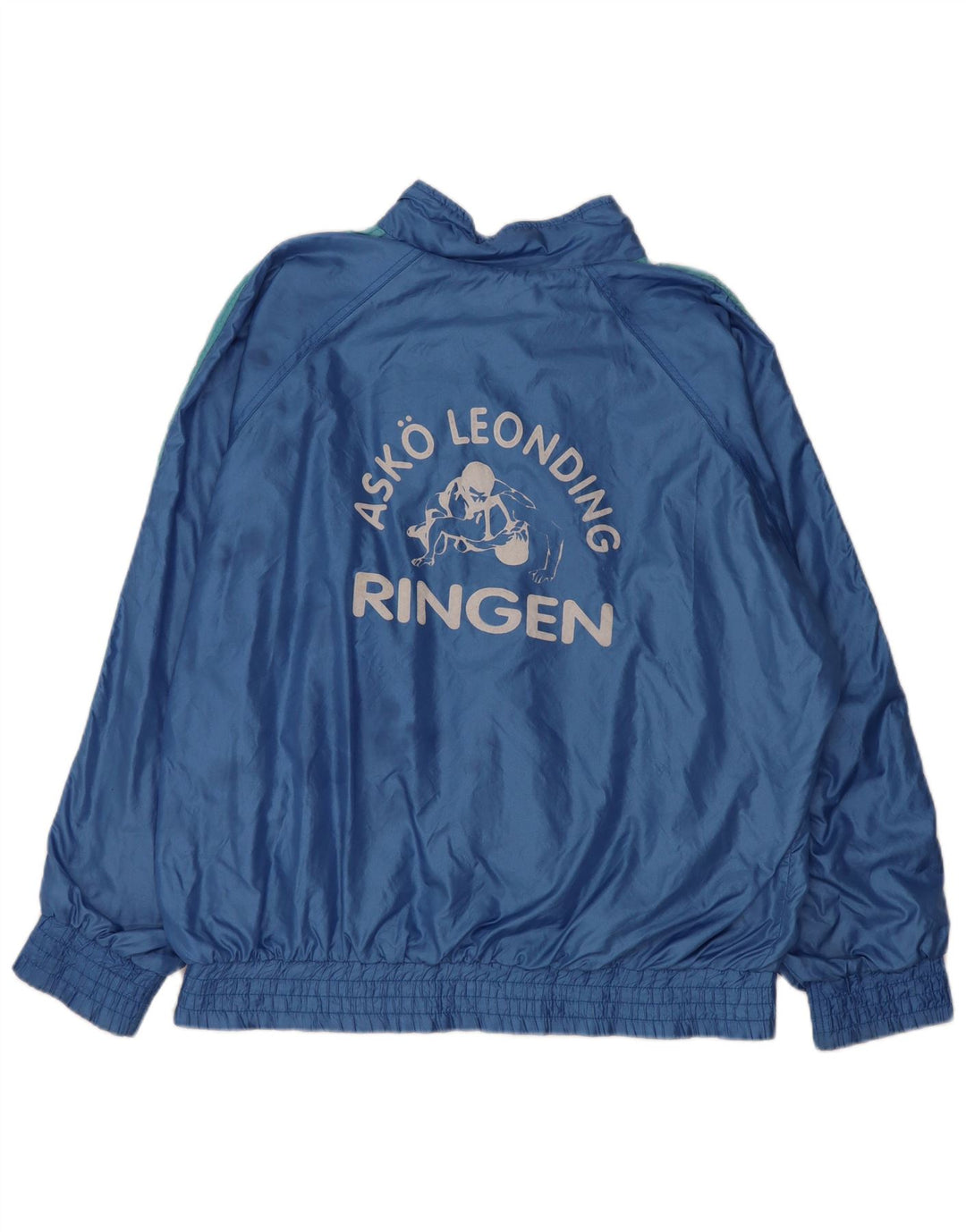 Giacca da ginnastica da uomo con vestibilità ampia grafica Erima, colore blu medio