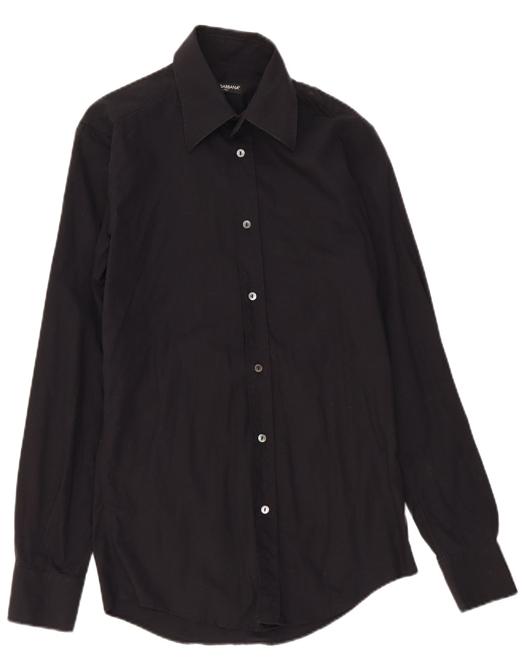 Camicia da uomo Dolce & Gabbana taglia 39 15 1/2 cotone medio nero