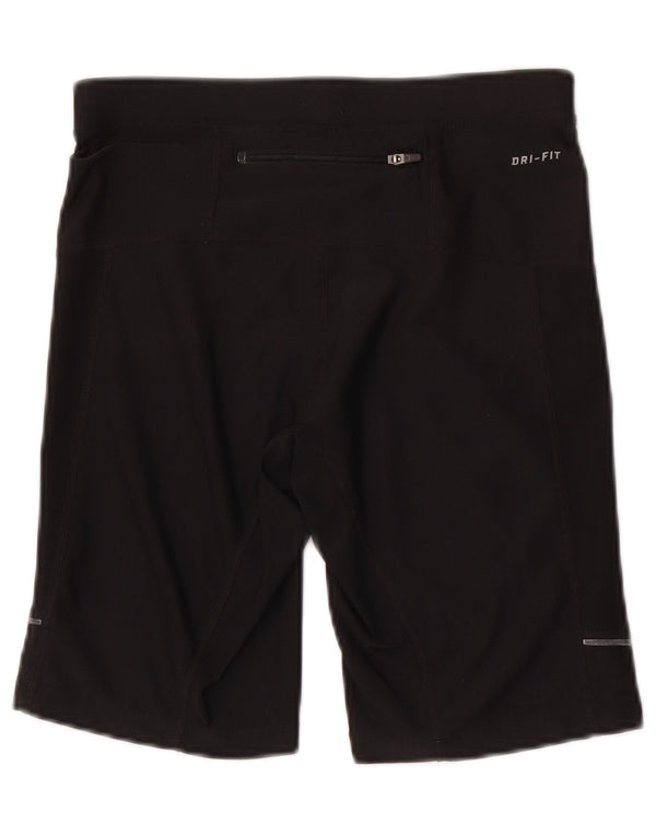 Nike Womens Dri Fit Sport Shorts UK 8 Small  Black Polyester