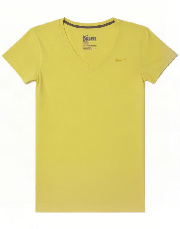 Nike Womens UK 10 Small Yellow Polyester