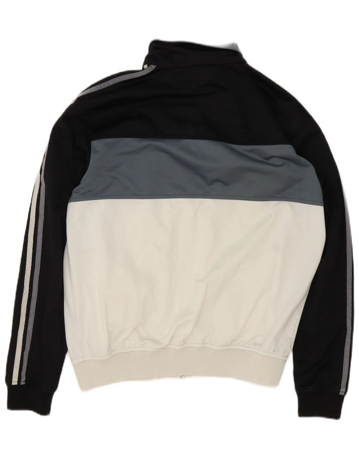 Giacca da tuta da uomo Kappa XL in poliestere color block bianco