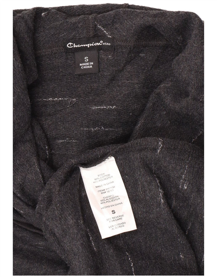 Maglione oversize con cappuccio da donna Champion UK 10 piccolo cotone chiazzato grigio