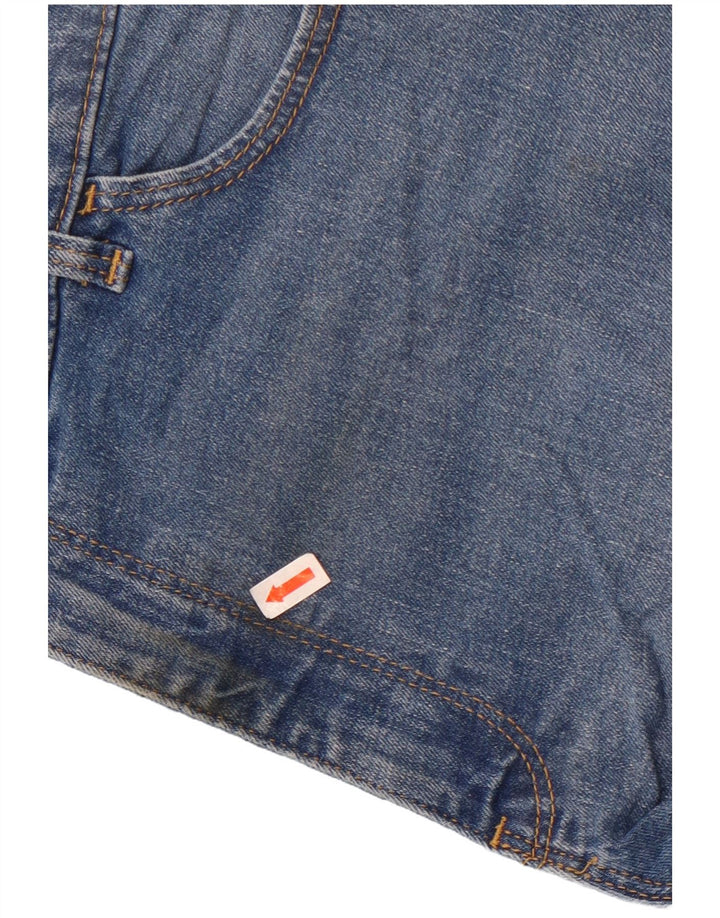 Pantaloncini di jeans a vita alta da donna Wrangler US 16 2XL W34 Blu