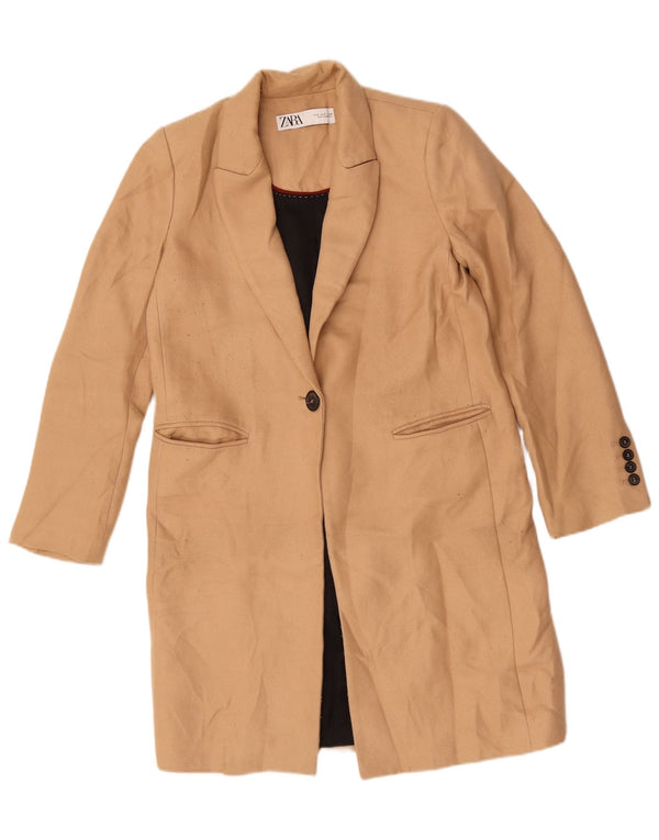 Giacca blazer oversize da donna Zara UK 10 piccola beige