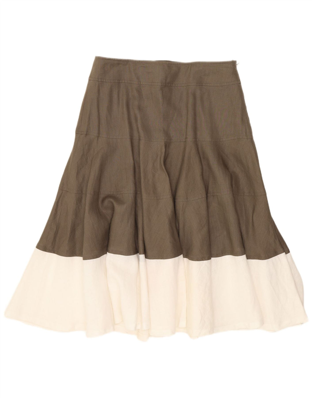Gonna svasata da donna Fenn Wright Manson UK 10 Small W28 Marrone Colourblock