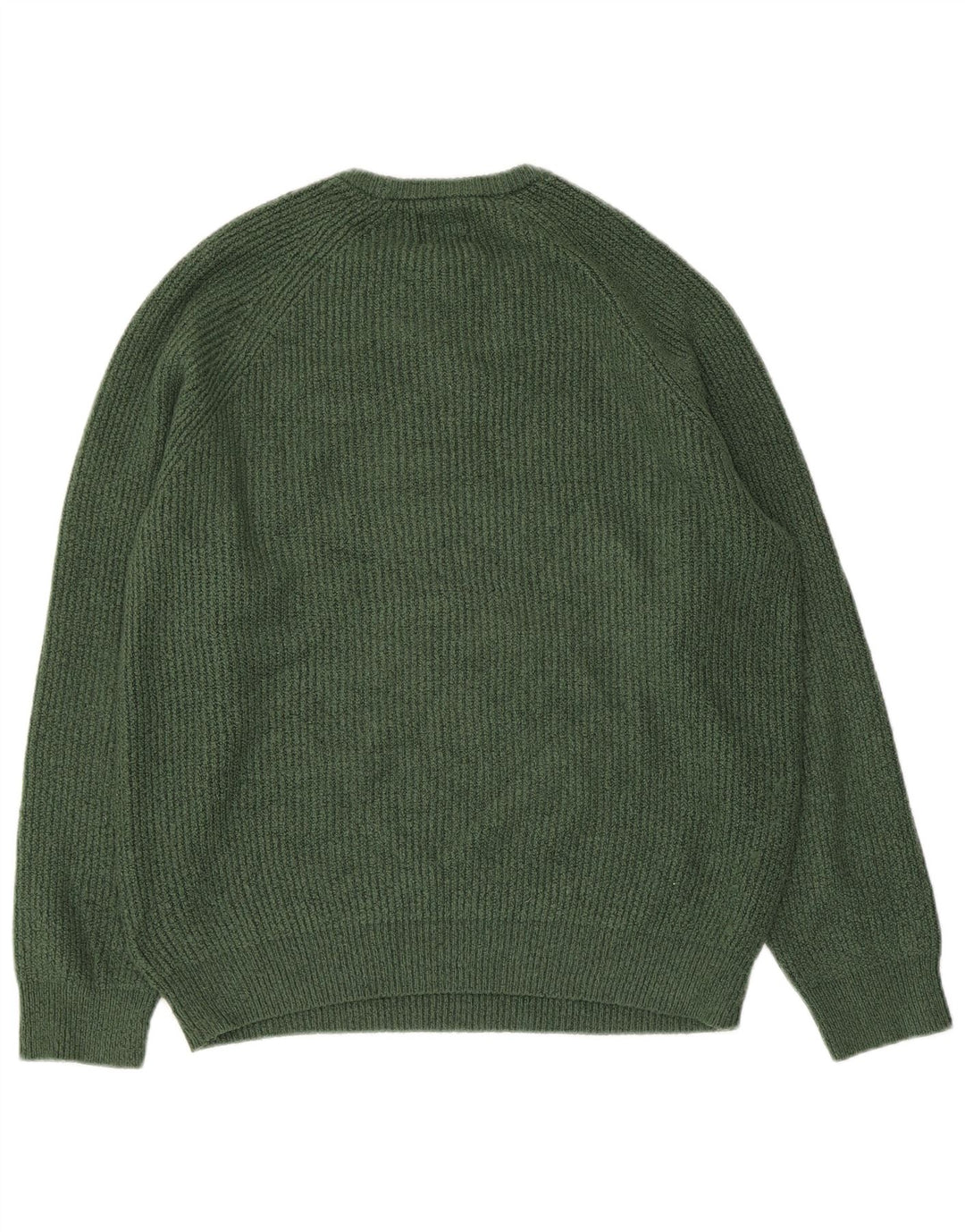 Maglione maglione girocollo da uomo Marks & Spencer grande verde in poliammide
