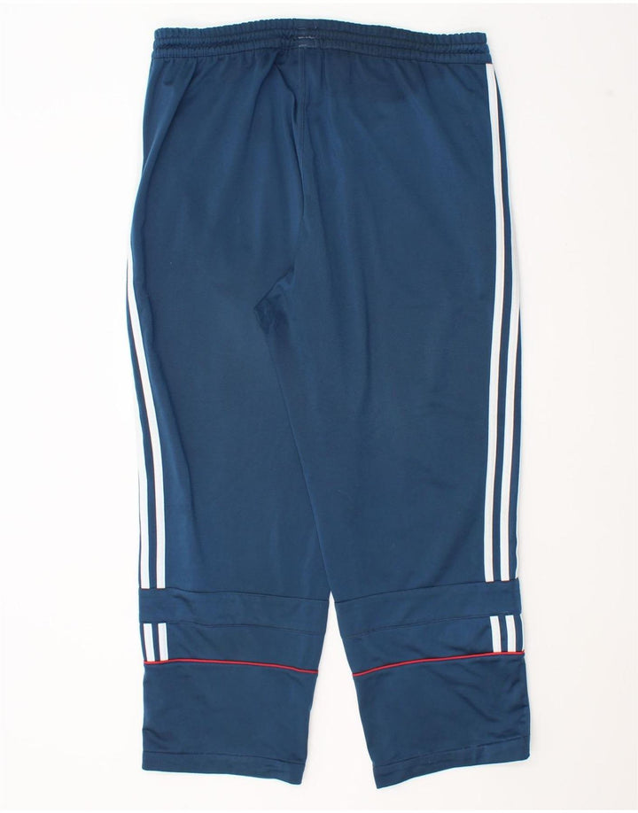 Pantaloni da tuta da uomo Adidas UK 40/42 Poliestere blu medio
