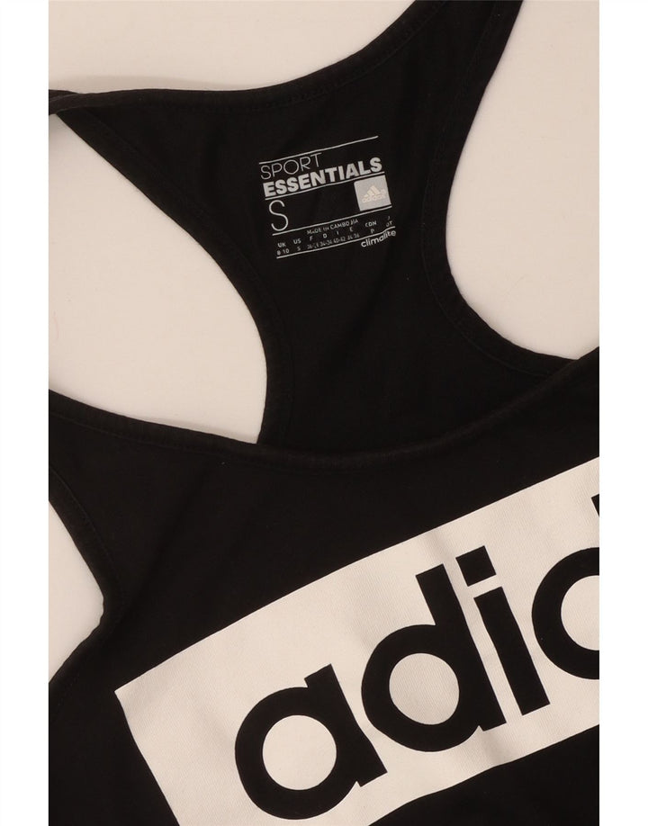 Canotta grafica ADIDAS da donna Climalite UK 8/10 piccola nera
