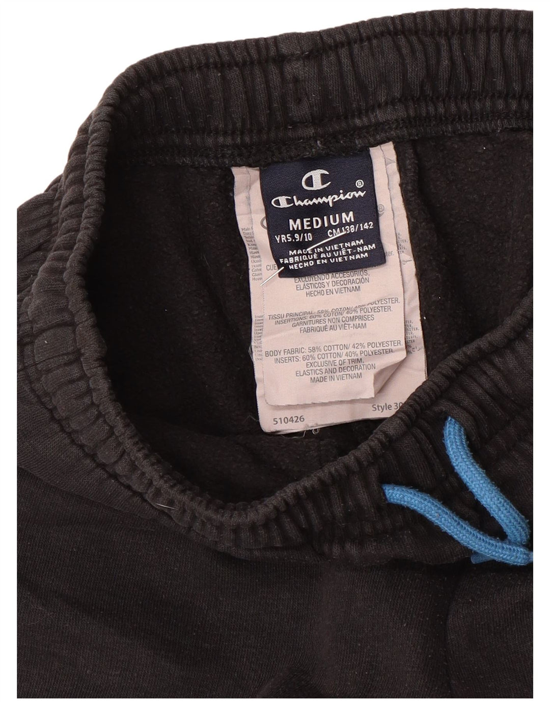 Pantaloni da tuta da ragazzo Champion Joggers 9-10 anni medio cotone nero