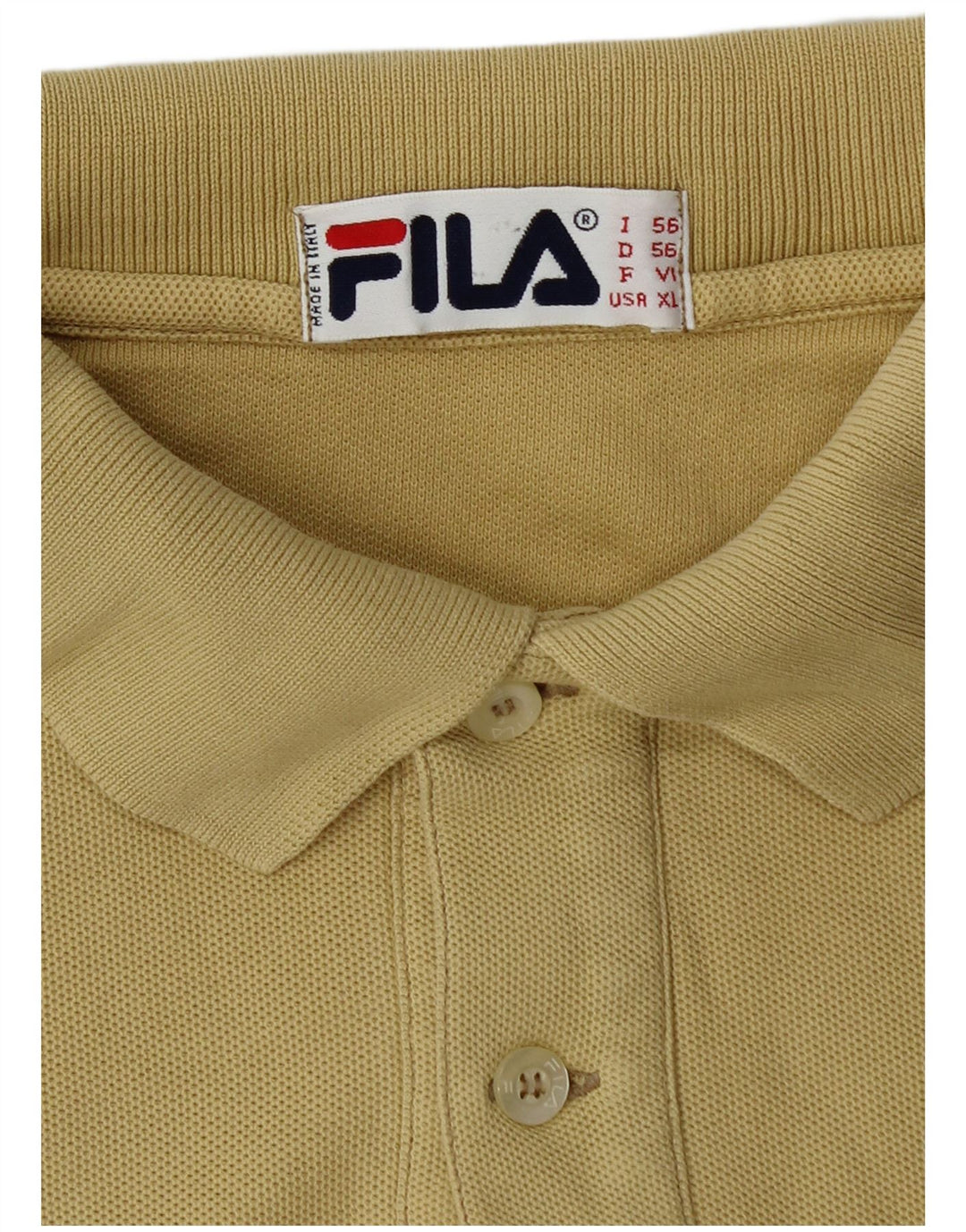 Polo Uomo Fila IT 56 XL Cotone Beige