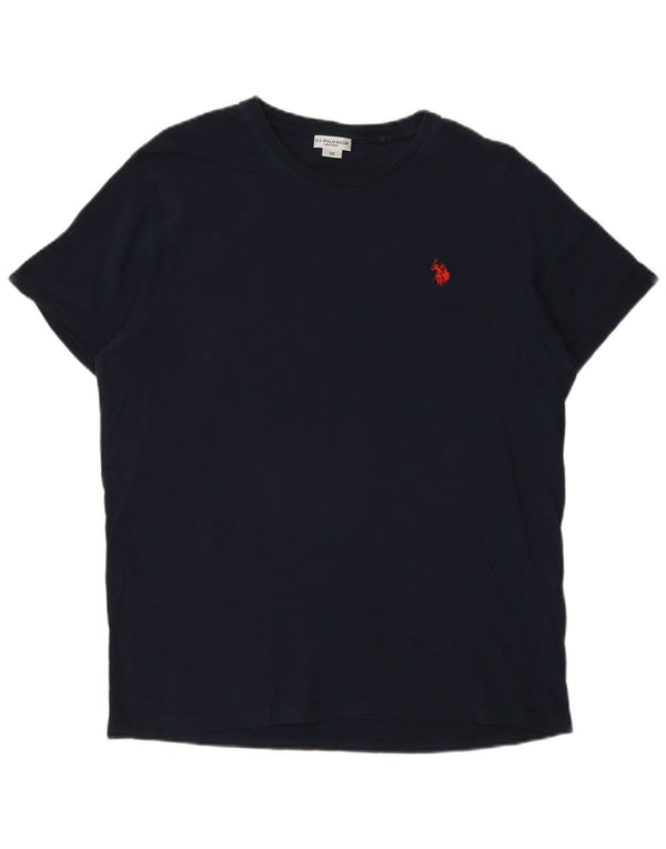 Polo Assn. T-shirt da uomo Top in cotone blu navy medio