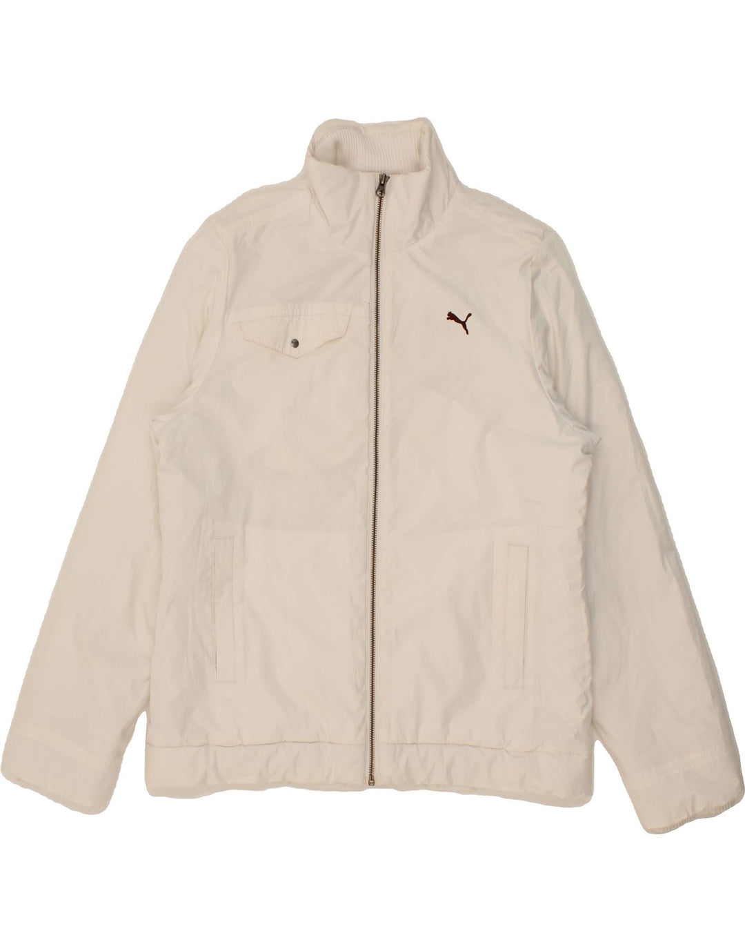PUMA Womens Bomber Jacket UK 14 Large White Vintage Puma and Second-Hand Puma from Messina Hembry 